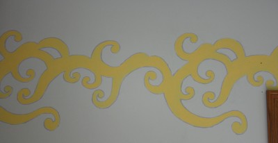 Kitchen Scrollwork hand painted decoration