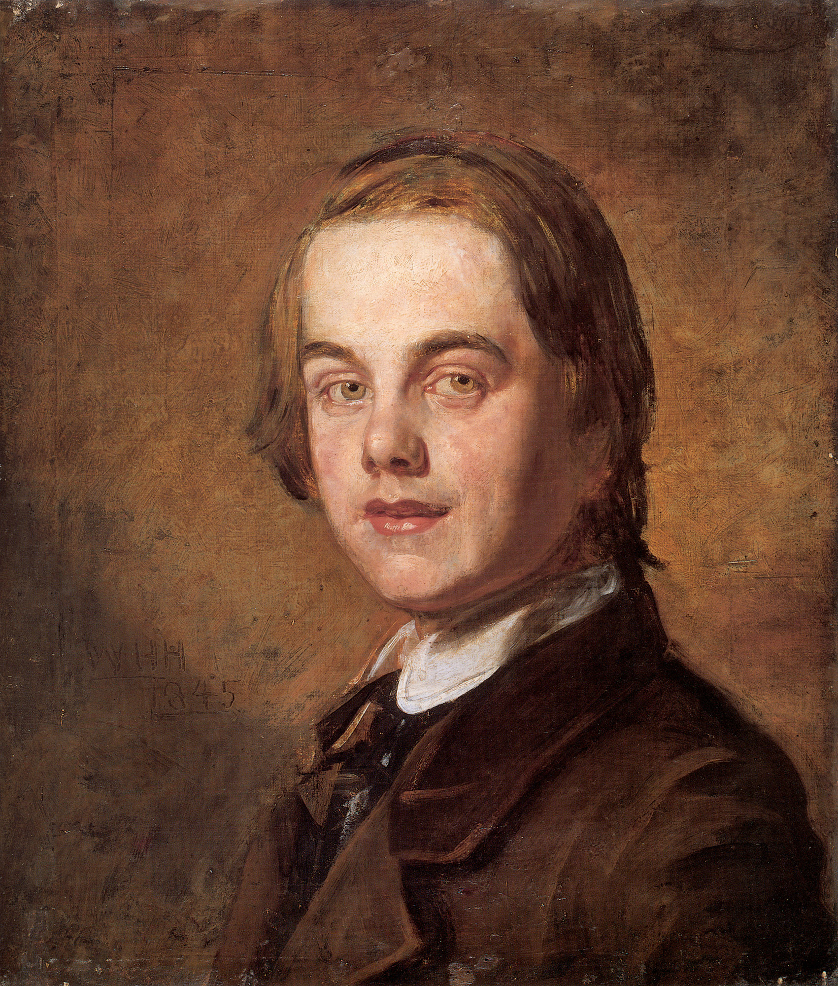 William Holman Hunt (1827-1910)  Self-Portrait, 1845  Oil on canvas  39.3 x 45.7 cm (15.47